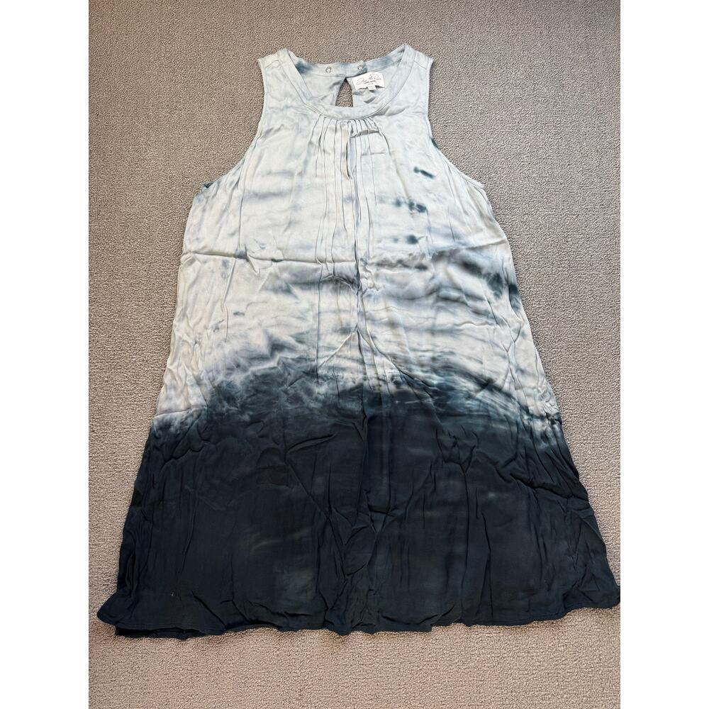 Feel the Piece Mini Dress Swing Beach Vacation Blue Ombre Tie Dye XS / Small